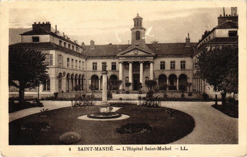 Carte postale ancienne St Mande Hopital Saint-Michel