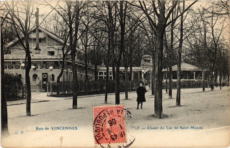 Carte postale ancienne Bois de Vincennes - Chalet du Lac de Saint-Mandé à Saint-Mandé