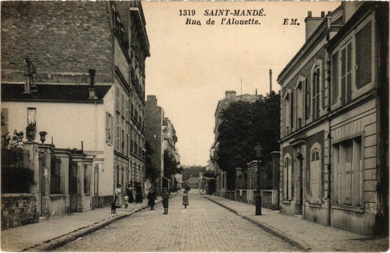 Carte postale ancienne St Mande Rue de l'Alouette