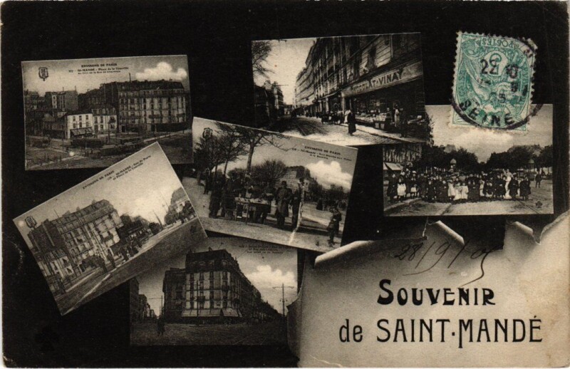 Carte postale ancienne St Mande souvenir