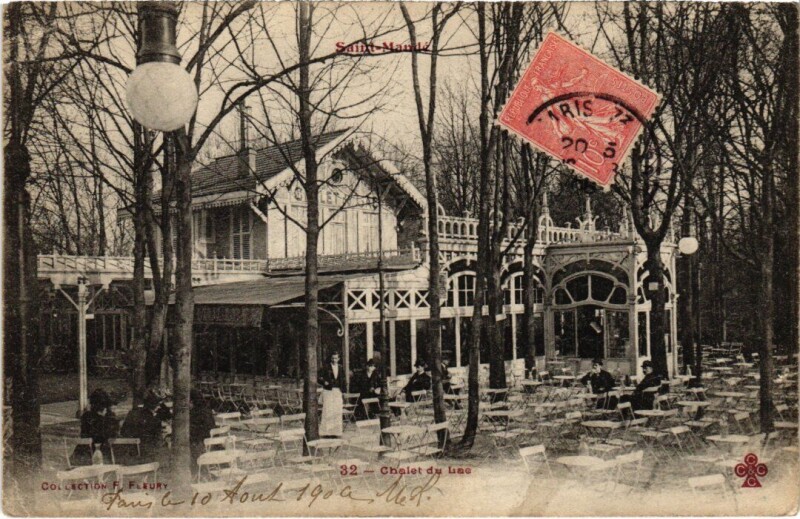 Carte postale ancienne St Mande Chalet du Lac