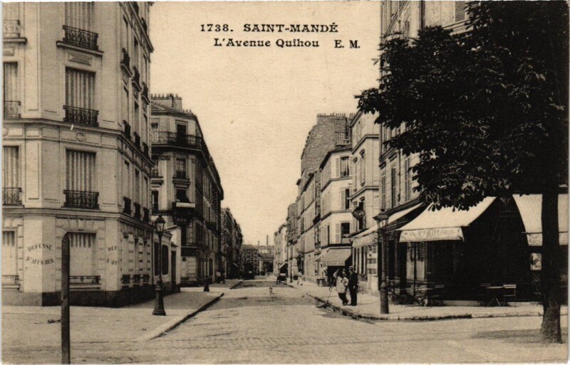 Carte postale ancienne St Mande Avenue Quihou