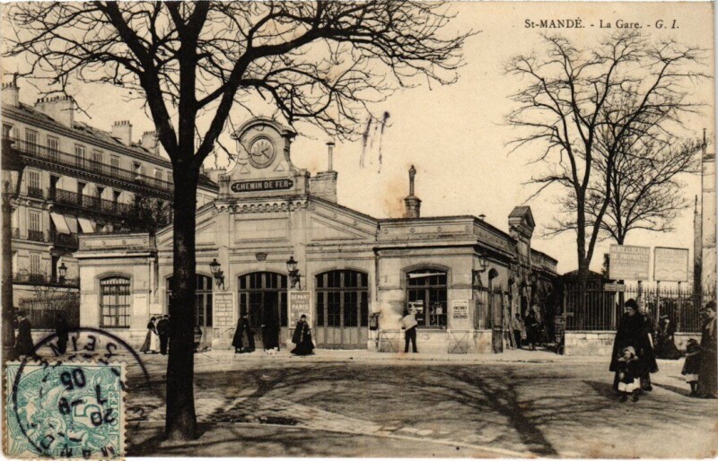 Carte postale ancienne St Mande La Gare