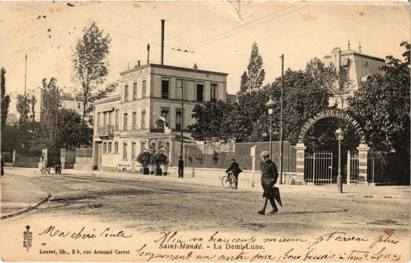 Carte postale ancienne St Mande La Demi Lune