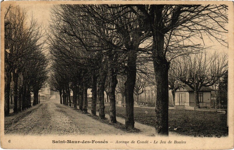 Carte postale ancienne St Maur Avenue de Conde
