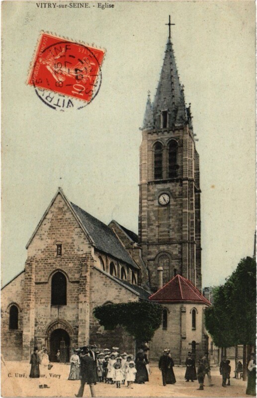 Carte postale ancienne Vitry Eglise