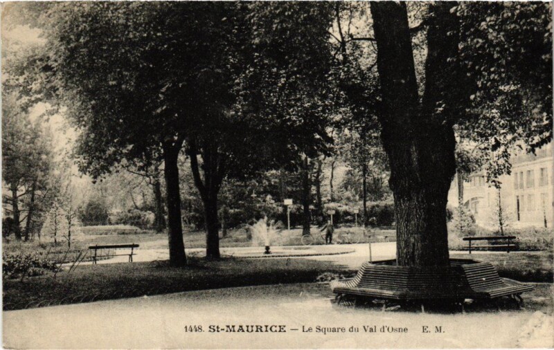 Carte postale ancienne St Maurice Square du Val d'Osne