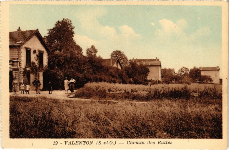 Carte postale ancienne Valenton Chemin des Buttes à Valenton