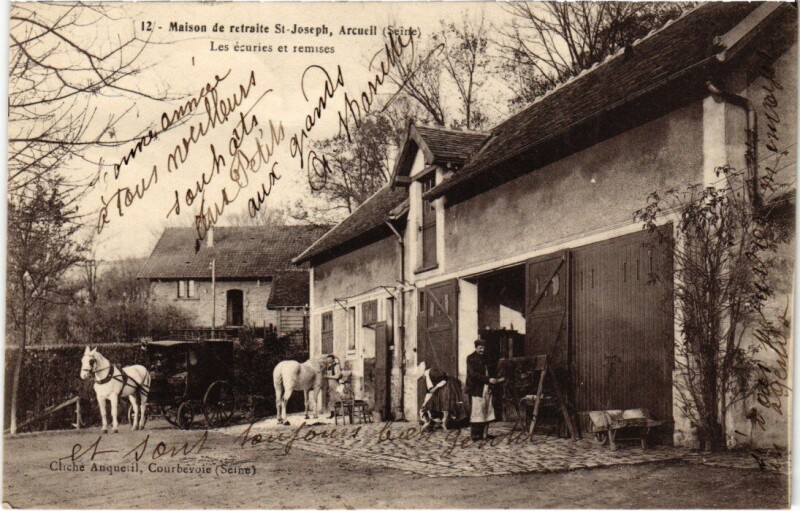 Carte postale ancienne Arcueil Maison de retraite Saint-Joseph à Arcueil