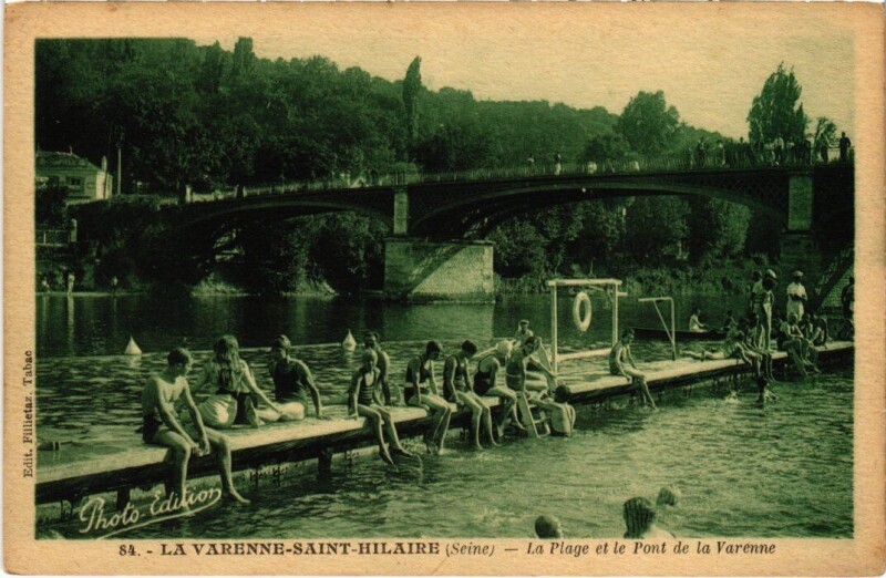 Carte postale ancienne St Hilaire La Plage Pont de la Varenne