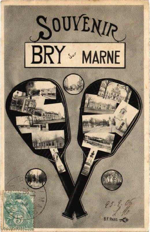 Carte postale ancienne Byr sur Marne souvenir