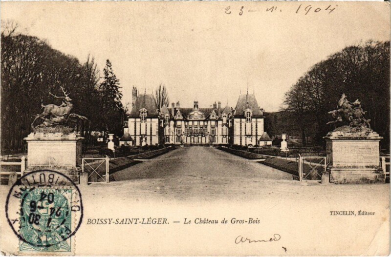 Carte postale ancienne Boissy Saint-Leger Le Chateau de Gros Bois