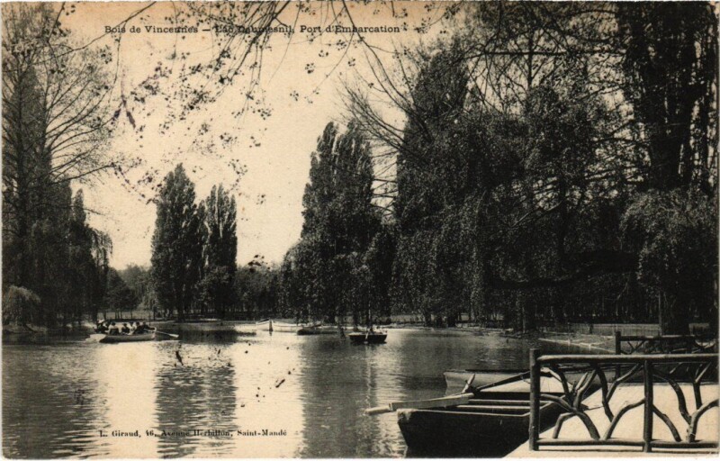 Carte postale ancienne Vincennes Lac Daumesnil à Vincennes