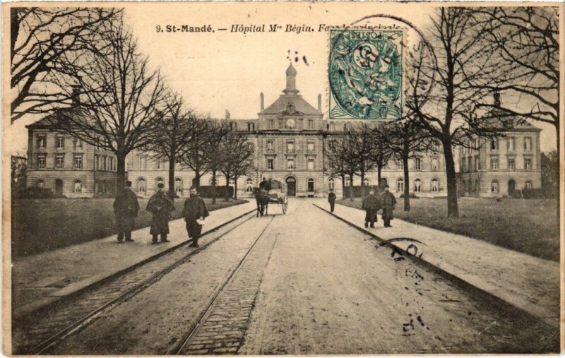 Carte postale ancienne St Mande Hopital Mre Begin