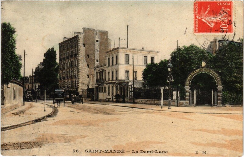 Carte postale ancienne St Mande La Demi Lune
