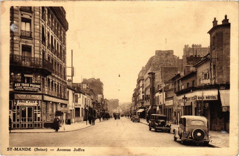 Carte postale ancienne St Mande Avenue Joffre
