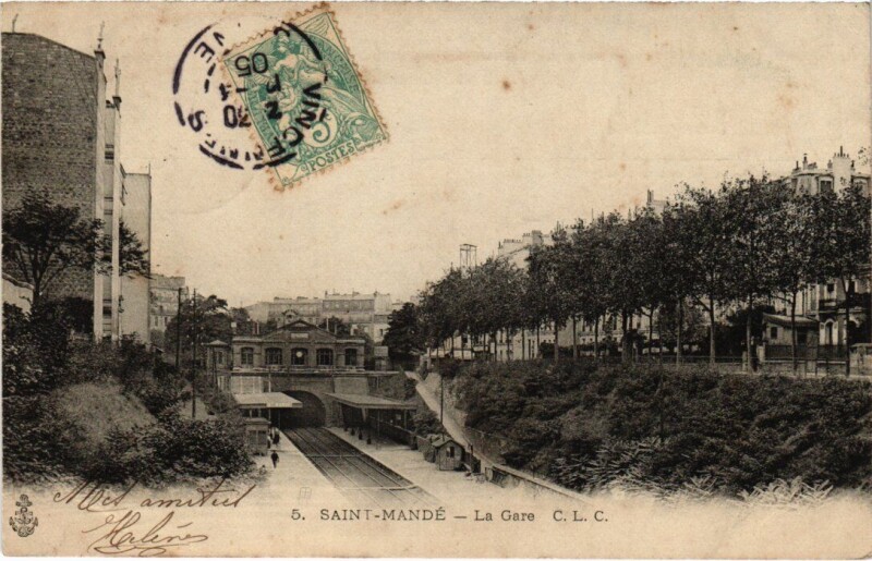 Carte postale ancienne St Mande La Gare