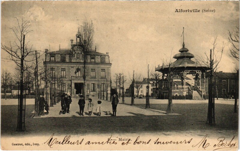 Carte postale ancienne Alfortville La Mairie à Alfortville