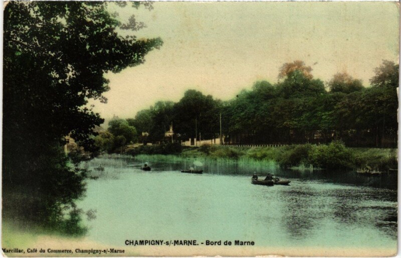 Carte postale ancienne Champigny Bord de Marne
