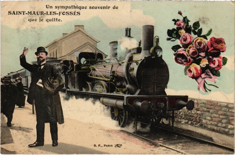 Carte postale ancienne St Maur souvenir