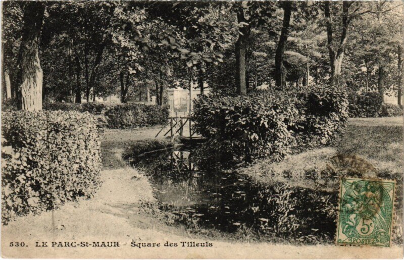 Carte postale ancienne St Maur Square des Tilleuls
