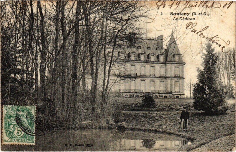 Carte postale ancienne Santeny Le Chateau à Santeny
