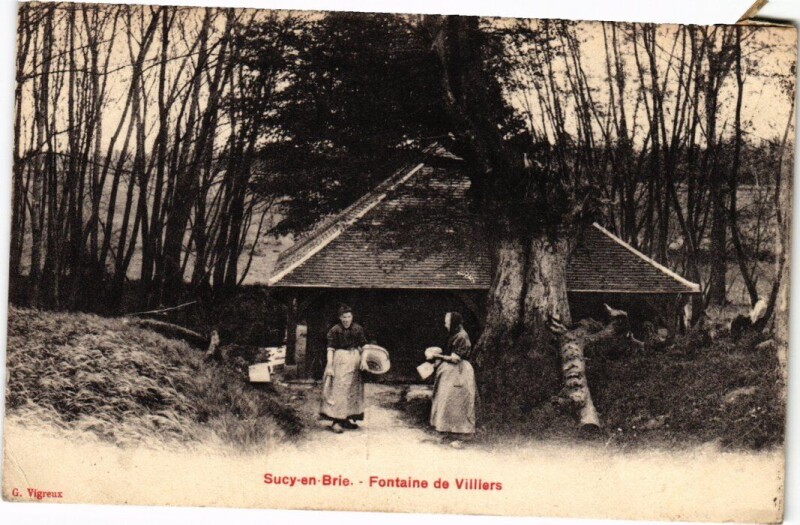 Carte postale ancienne Sucy en Brie Fontenai de Villiers à Sucy-en-Brie