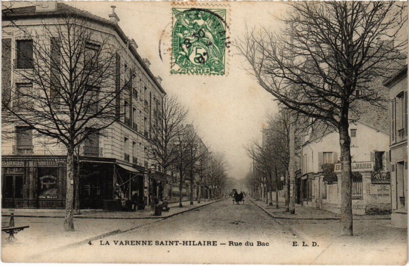 Carte postale ancienne St Hilaire Rue du Bac