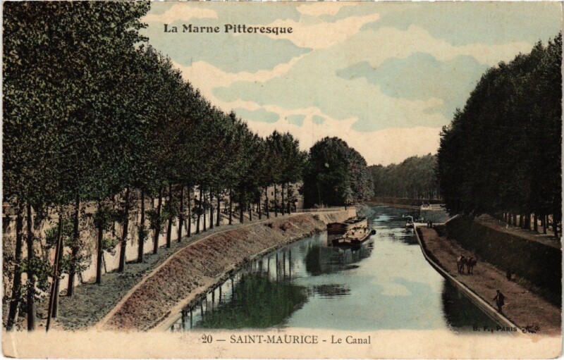Carte postale ancienne St Maurice Le Canal