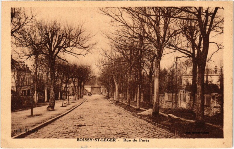 Carte postale ancienne Boissy Saint-Leger Rue de Paris