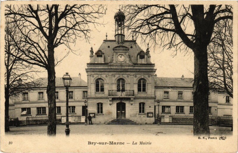 Carte postale ancienne Byr sur Marne La Mairie