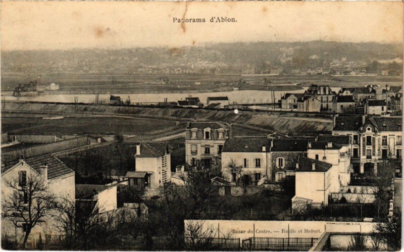Carte postale ancienne Ablon panorama