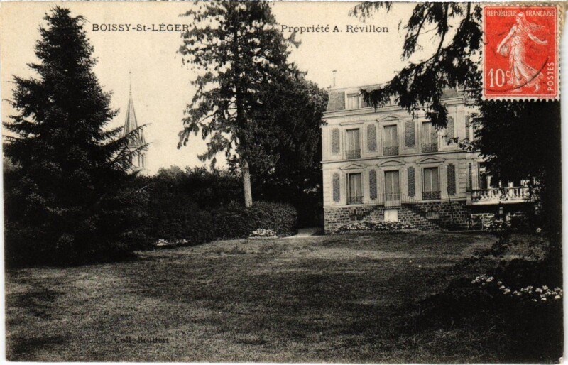 Carte postale ancienne Boissy Saint-Leger Propriete A. Revillon