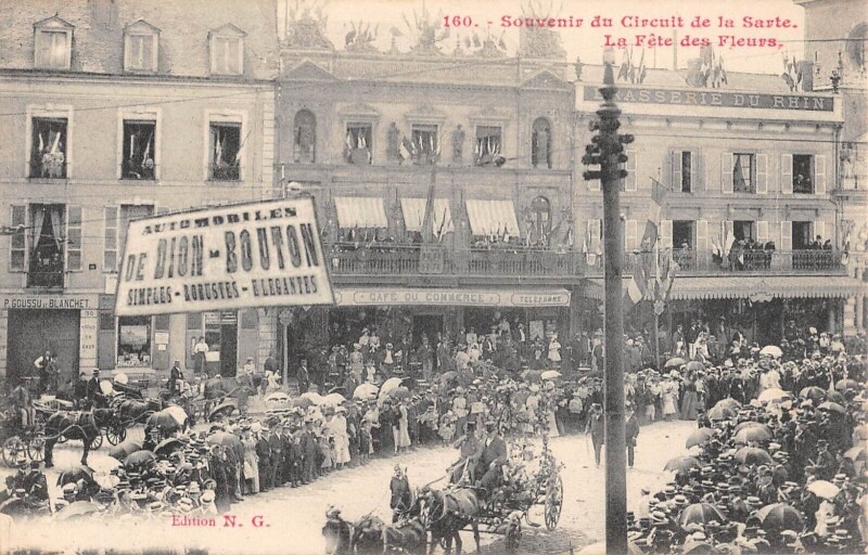 Carte postale ancienne Souvenir Du Circuit De La Sarthe / La Fete Des Fleurs