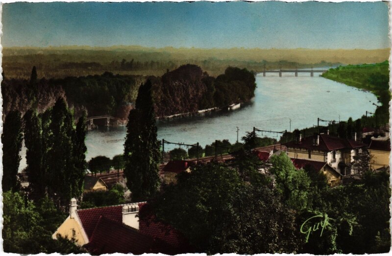 Carte postale ancienne Athis-Mons Vue Generale sur la Vallee de la Seine France à Athis-Mons