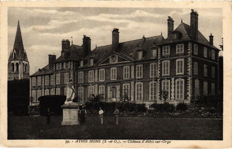 Carte postale ancienne Athis-Mons Chateau d'Atbis sur Orge France à Athis-Mons