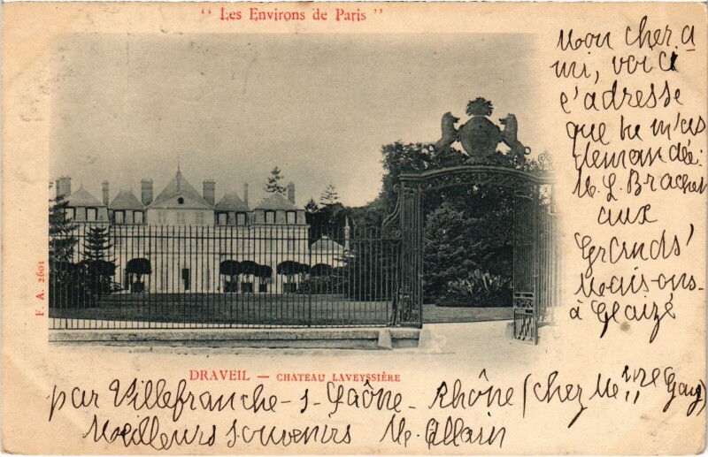 Carte postale ancienne Draveil Chateau Laveyssiere France à Draveil