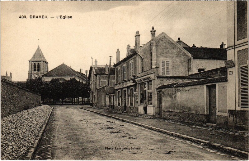 Carte postale ancienne Draveil L'Eglise France à Draveil