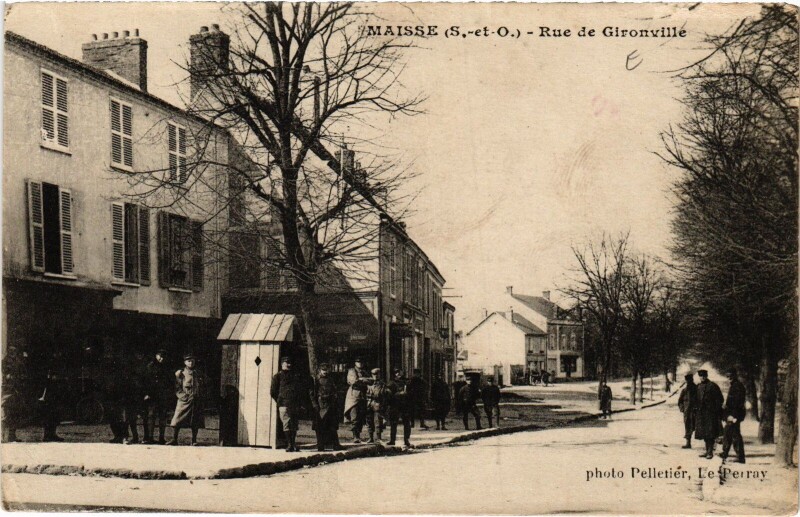 Carte postale ancienne Maisse Rue de Gironville France à Maisse