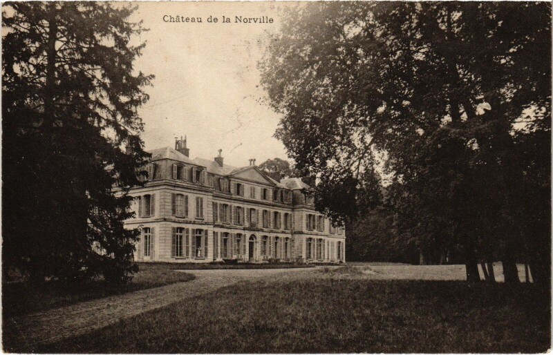 Carte postale ancienne Chateau de la Norville France à La Norville