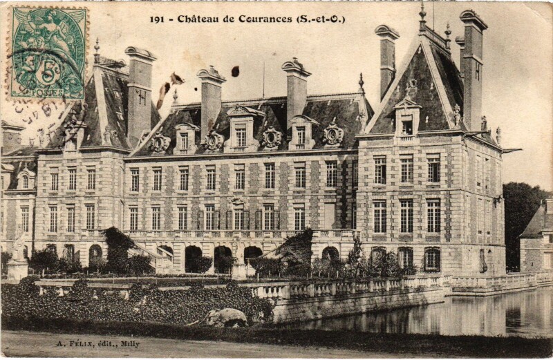 Carte postale ancienne Chateau de Courances France à Courances