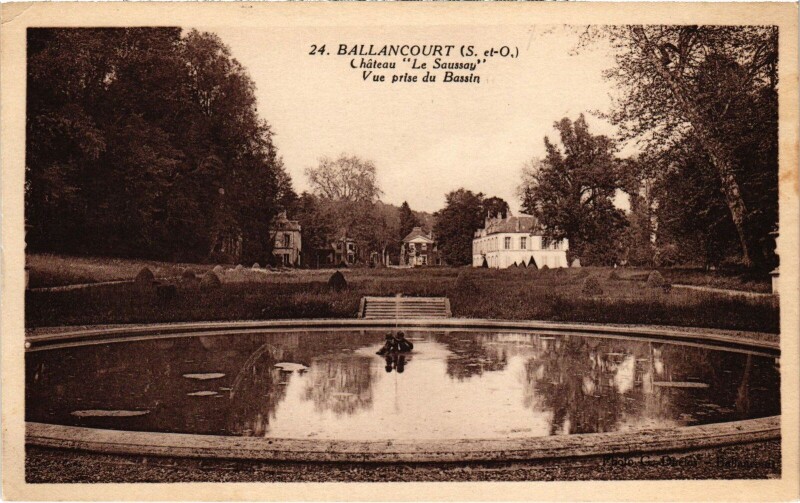 Carte postale ancienne Ballancourt Vue prise du Bassin France