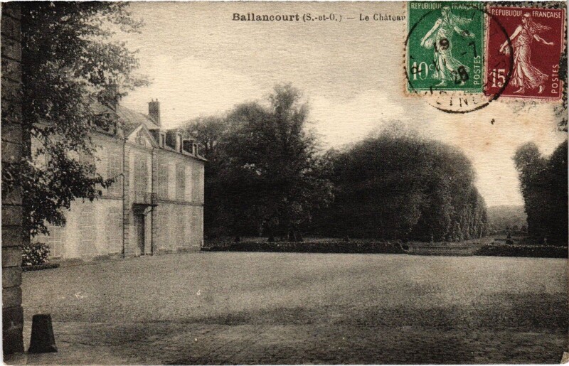 Carte postale ancienne Ballancourt Le Chateau France