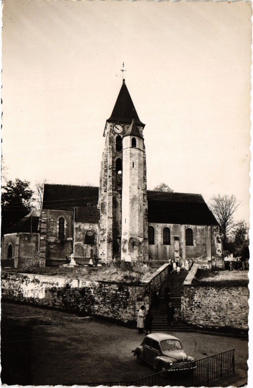 Carte postale ancienne Viry-Chatillon Eglise Saint-Denis France