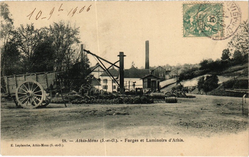 Carte postale ancienne Athis-Mons Forges et Laminoirs d'Athis France à Athis-Mons