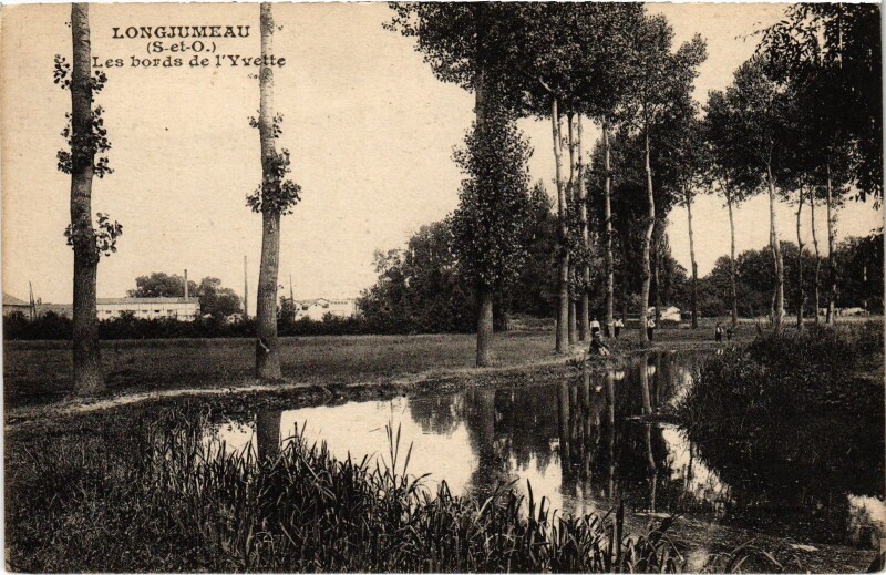 Carte postale ancienne Longjumeau Les bords de l'Yvette France à Longjumeau