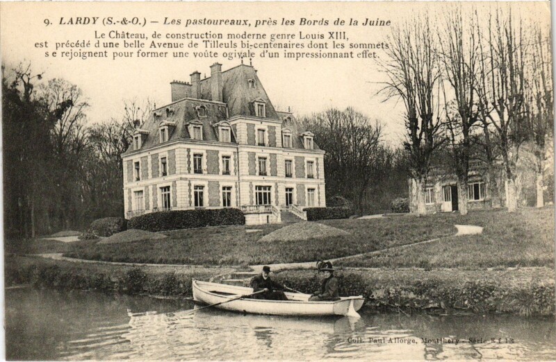 Carte postale ancienne Lardy Les pastoureaux, Le Chateau France à Lardy