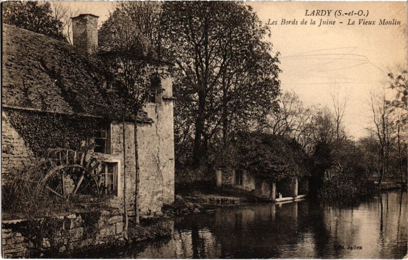 Carte postale ancienne Lardy Les Bords de la Juine, Le Vieux Moulin France à Lardy