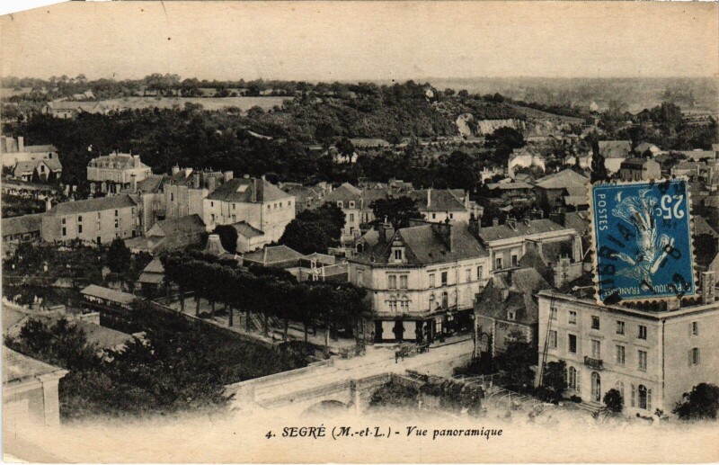 Carte postale ancienne Segré Vue Panoramique