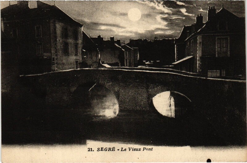 Carte postale ancienne Segré Le Vieux Pont